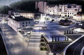 Sketch of reconstructed Postal Square