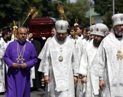 The funeral procession