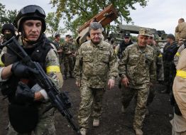 Petr Poroshenko and Valeriy Geletey