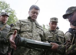 Petr Poroshenko and Valeriy Geletey