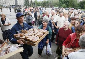 Humanitarian aid for residents of Sloviansk
