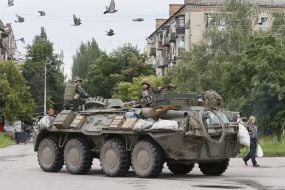 Украинская военная техника в Славянске