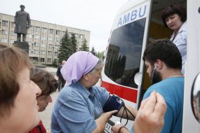 Оказание медицинской помощи жителям Славянска