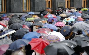 Участники акции протеста