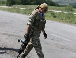 Военнослужащий на блокпосту