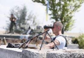 Военнослужащий на блокпосту