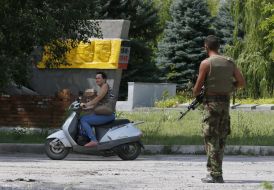 Ukrainian soldier in Seversk
