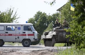 Paratroopers of armored personnel carrier
