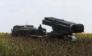 Multiple rocket launcher in the area of ATO