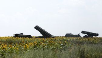Multiple rocket launcher in the area of ATO