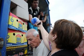 Humanitarian aid for residents of Slavyansk