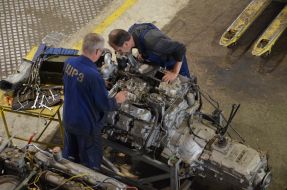 Repair of military machinery