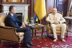 Aleksandr Turchinov and Dainius Zalimas