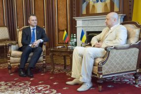 Aleksandr Turchinov and Dainius Zalimas