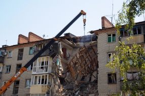 Reconstruction work in Slavyansk