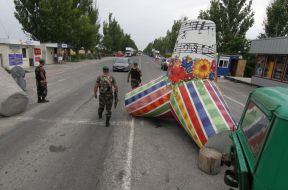 Blockstation in Novoazovsk city