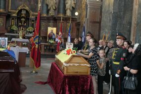 Farewell ceremony with military dead under Zelenopillya