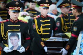 Церемонія прощання із загиблими під Зеленопіллям військовими