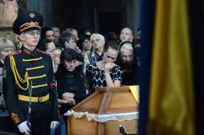 Церемонія прощання із загиблими під Зеленопіллям військовими