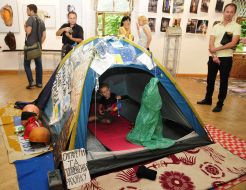 Exhibition of Contemporary Art revolutionary "Free Microphone"