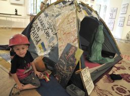 Exhibition of Contemporary Art revolutionary "Free Microphone"