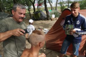 Учасники Всеукраїнського збору «Джура-2014: Хортиця»