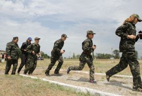 Учасники Всеукраїнського збору «Джура-2014: Хортиця»