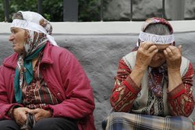 Ukrainian farmers on a hunger strike