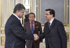 Petr Poroshenko, Liow Tiong Lai and Dato Sri Anifah Aman Haniff Amman
