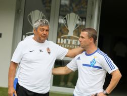 Мирча Луческу и Сергей Ребров