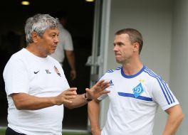 Мирча Луческу и Сергей Ребров