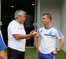 Мирча Луческу и Сергей Ребров