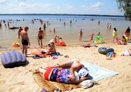 Люди на пляже