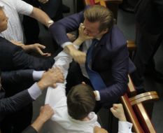 Fight in Parliament