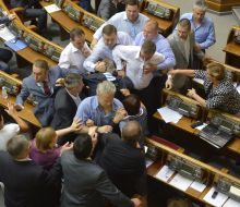 Fight in Parliament