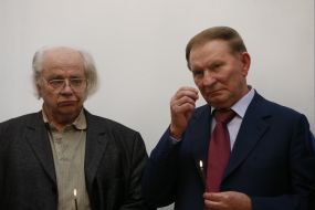Leonid Kuchma and Ivan Drach