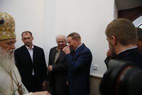Leonid Kuchma and Ivan Drach