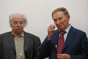 Leonid Kuchma and Ivan Drach