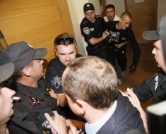 Потасовка в помещении Окружного административного суда Киева