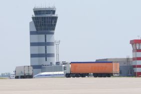 Trucks in Kharkov airport