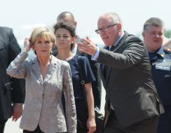 Frans Timmerman and Julie Bishop