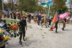 Прощание с погибшим десантником Ильей Гайдуком