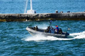 The crew of the flagship "Getman Sahaidachny"