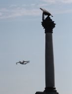 Monument to flooded ships