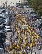 Religious procession in Kiev
