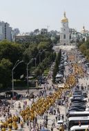 Religious procession in Kiev