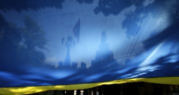 The flag of Ukraine