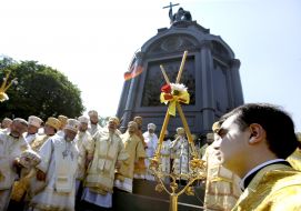 Prayer service at St. Vladimir's Hill