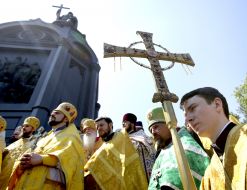 Prayer service at St. Vladimir's Hill