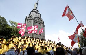 Prayer service at St. Vladimir's Hill